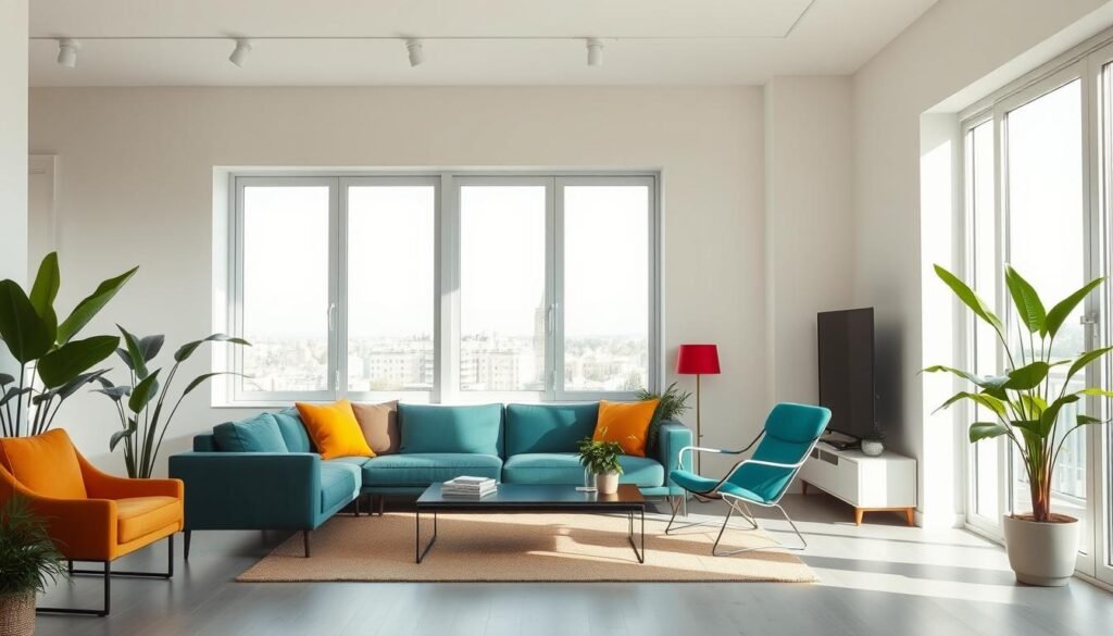 Vibrant home interiors