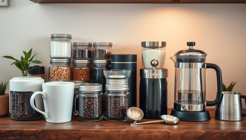 coffee accessories organization