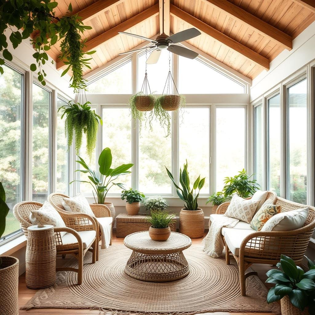 Natural Light Sunroom Decor