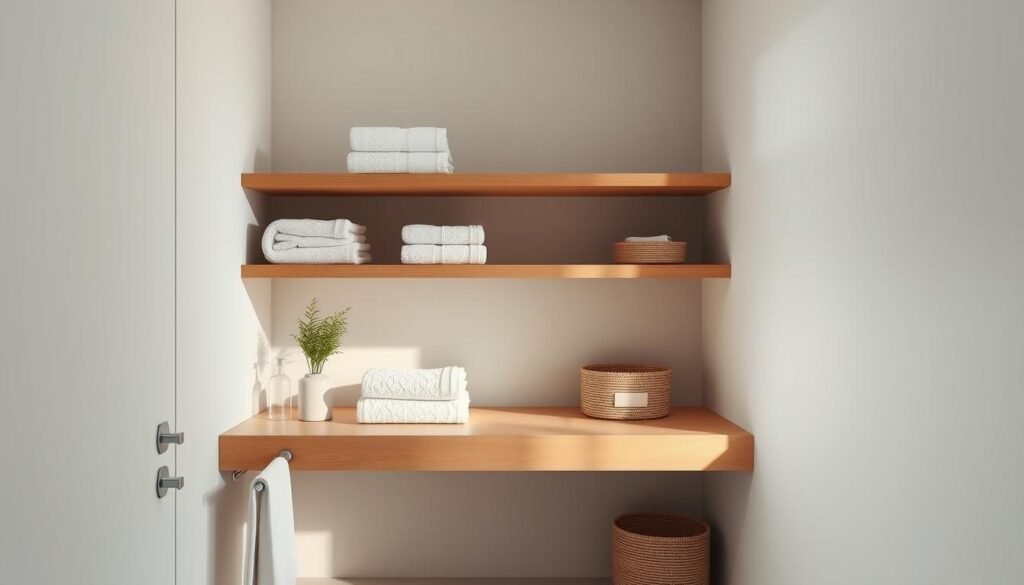 minimalist bathroom storage