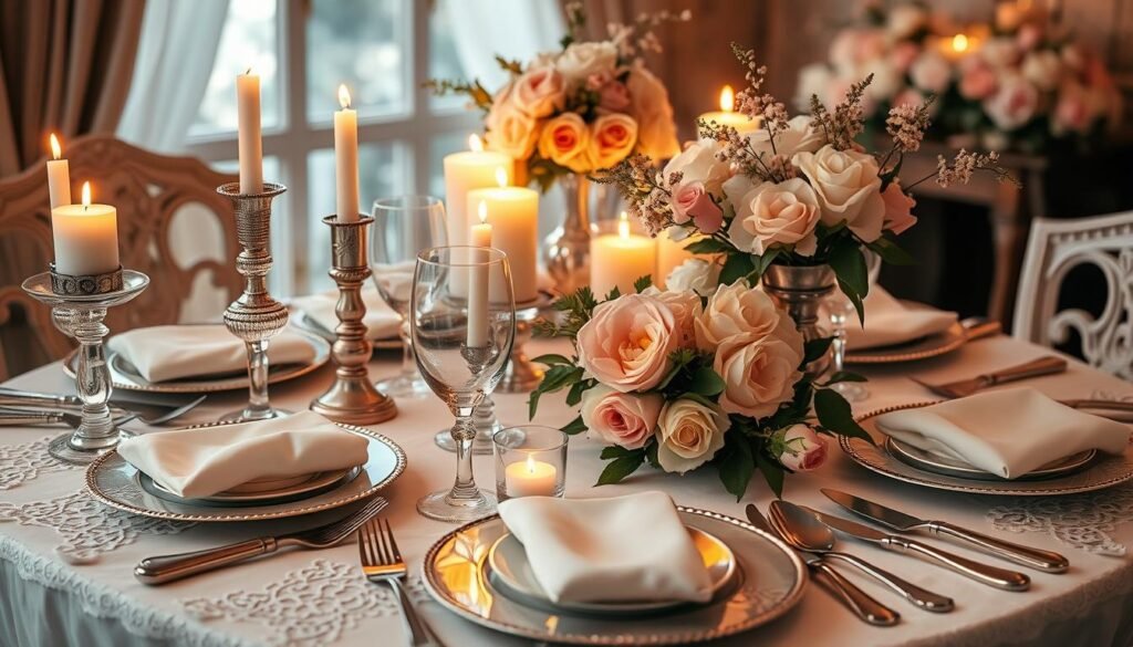 romantic table setting