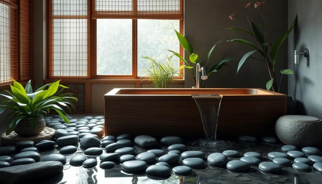 zen bathroom water feature