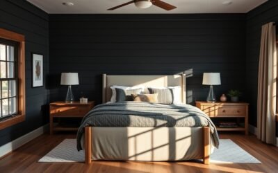 50+ Gorgeous Black Shiplap Wall Bedroom Ideas That Make a Statement